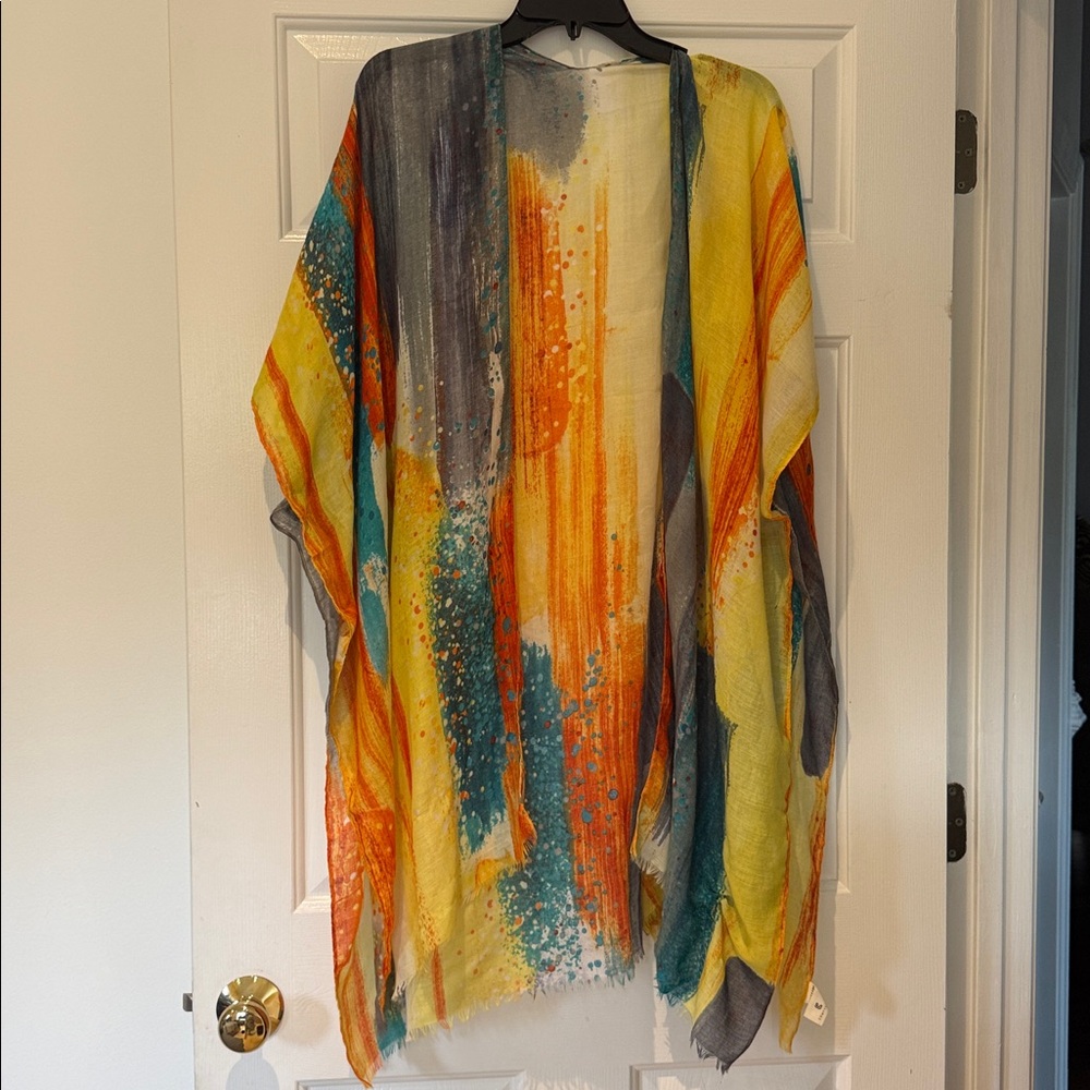 Colorful Patterned Kimono